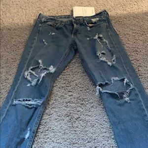 Rag & bone distressed boyfriend jeans